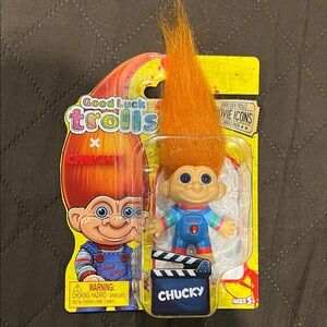 DreamWorks Chucky Good Luck Troll with Orange Hair
